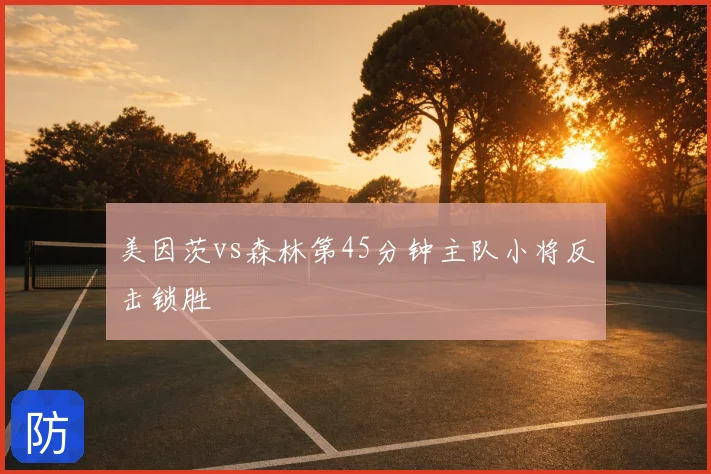 美因茨vs森林第45分钟主队小将反击锁胜
